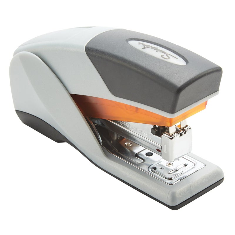 ACCO Brands Swingline Stapler  Desktop Stapler  Compact Size  25 Sheet Capacity  Optima 25 Reduced Effort  Orange/Gray (66412) - Image 2